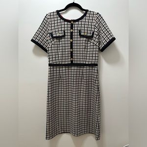 Shelby & Palmer Plaid Short Sleeve Dress Size 6